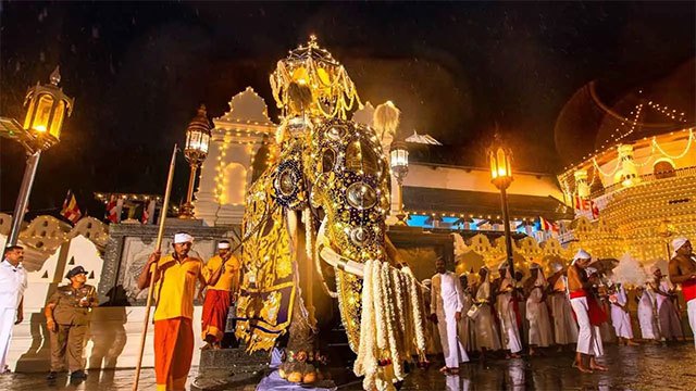 Fourth Randoli Perahera illuminates Kandy streets during Esala Festival