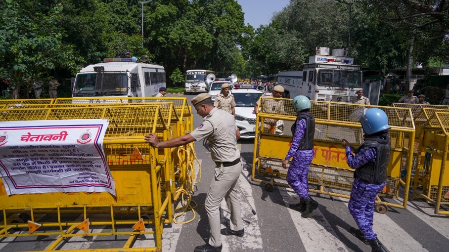 Security heightened at Election Commission as opposition alliance prepares march