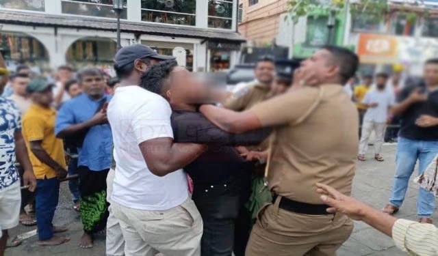 Man arrested for abusing police officers during Kandy Dalada Perahera