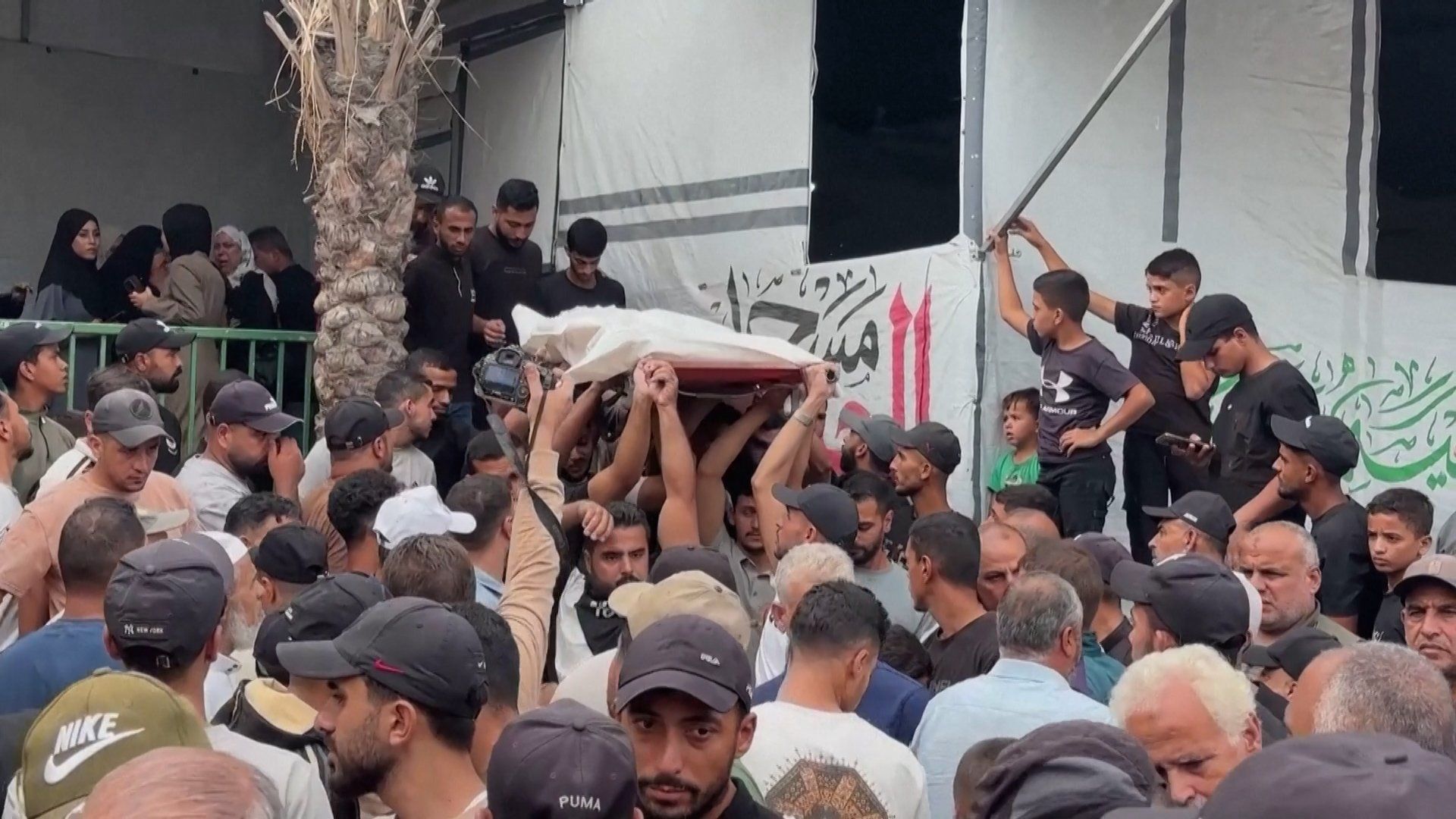 Israeli airstrike on Gaza tent kills three civilians