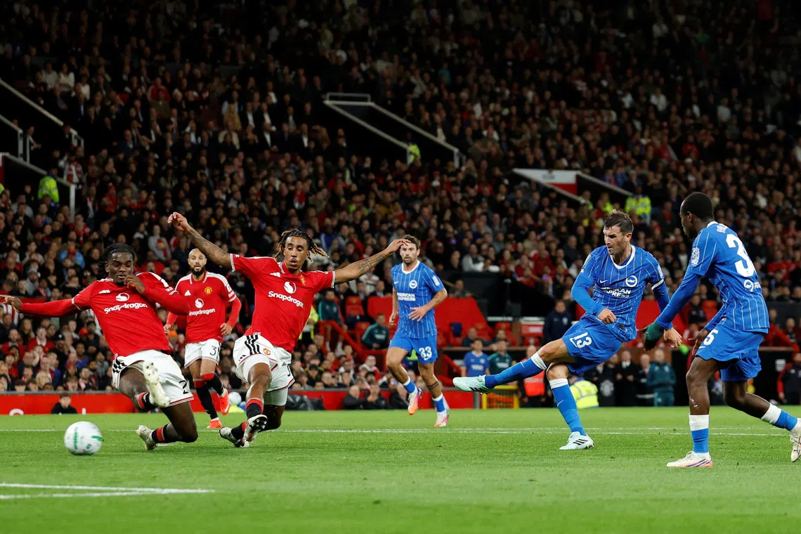 Manchester United crashes out of League Cup after squandering two-goal lead