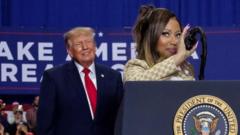 Nicki Minaj appears at Trump rally in key Michigan swing state