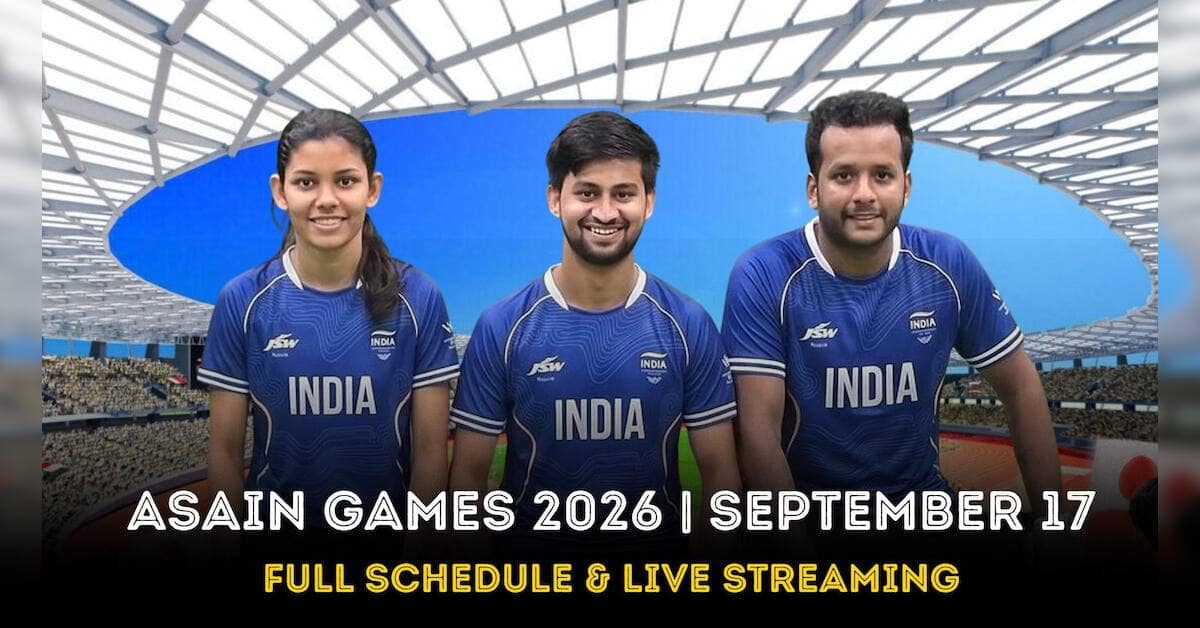 भारत का एशियाई खेलों 2026 में शुभारंभ टेकबॉल से, 17 सितंबर को
