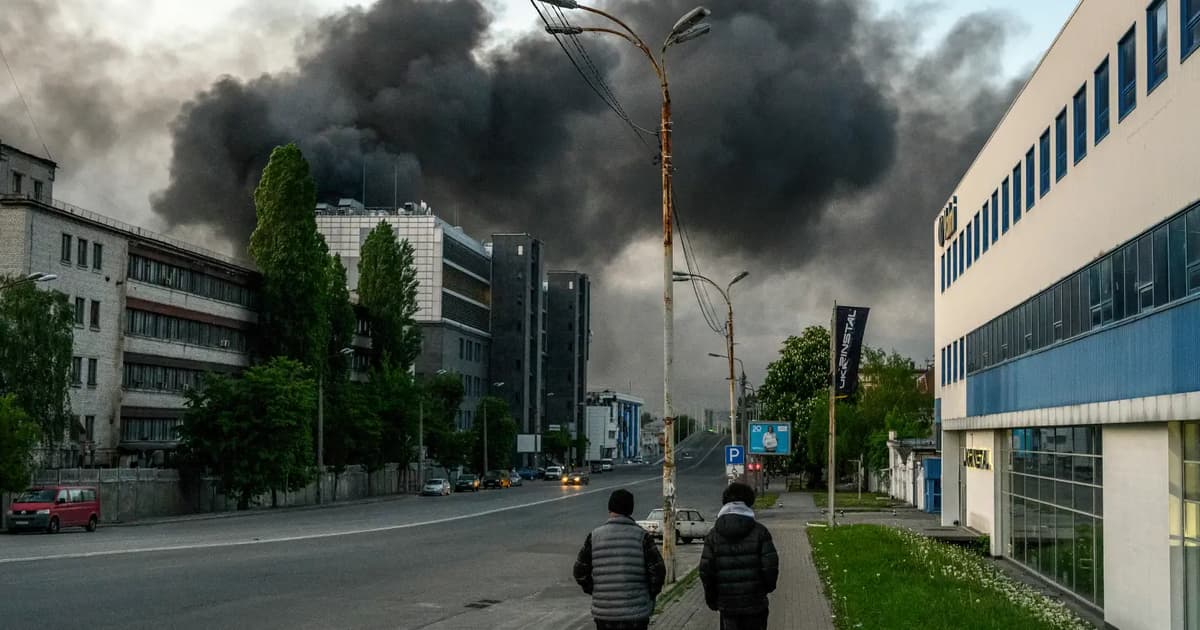 Russian drone strikes continue pounding central Kyiv for seventh consecutive day