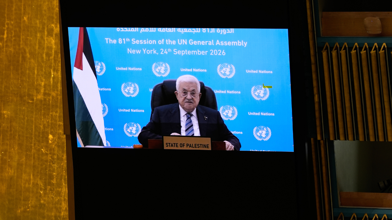 Palestinian leader addresses UN via video after US visa denial
