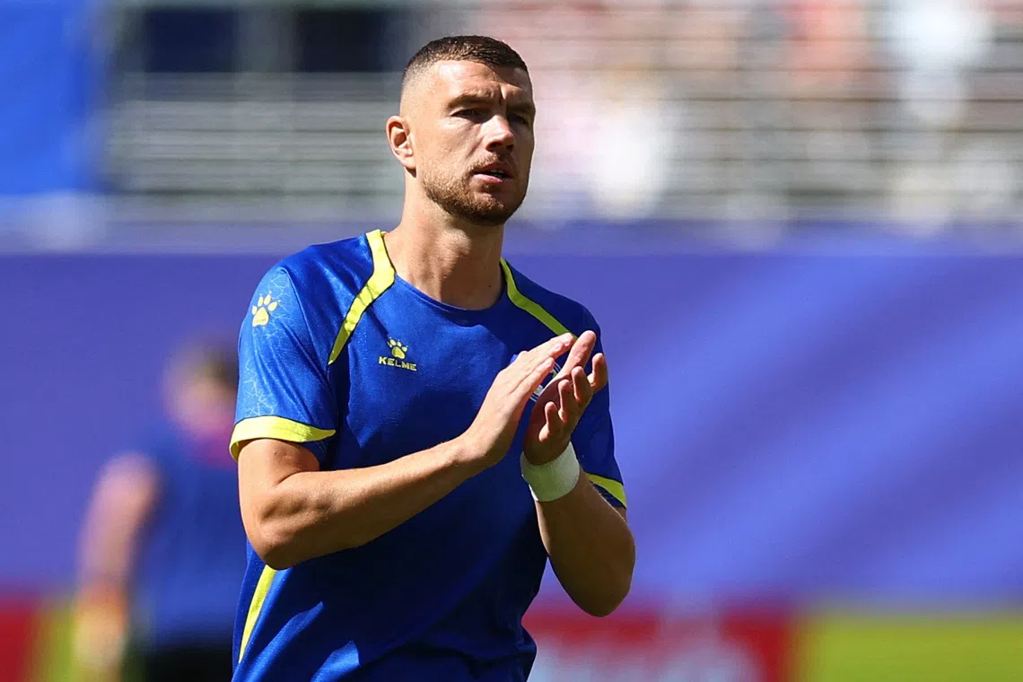 Bosnia striker Dzeko to retire from international football after Sweden clash