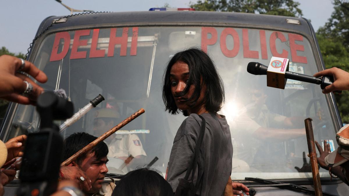 Hundreds of political volunteers held at Delhi stadium amid security operations