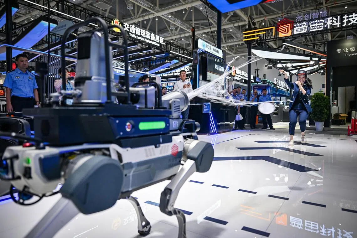 China prioritizes police robotics, AI in security push