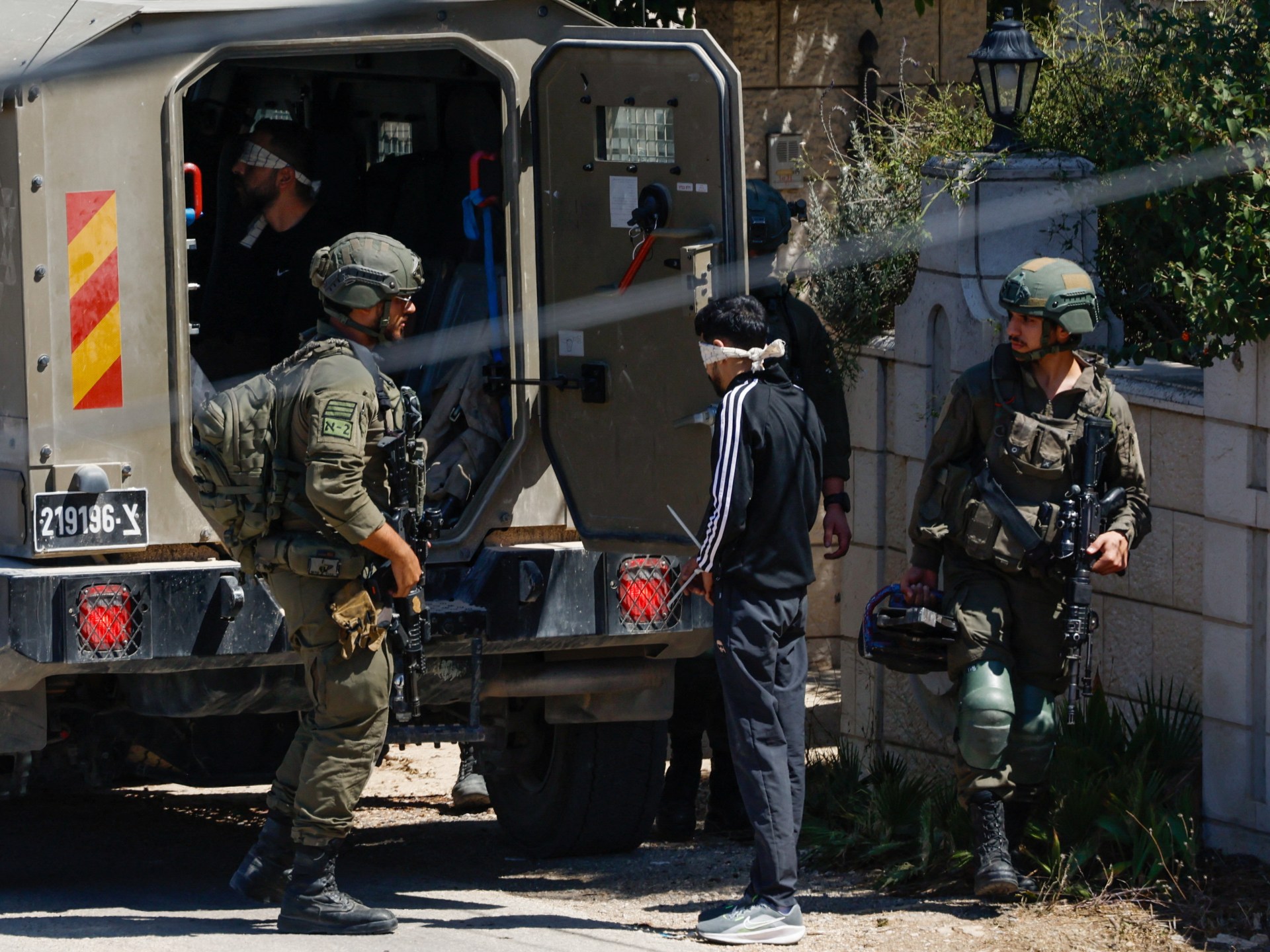Israeli forces detain dozens in West Bank raid on Palestinian town