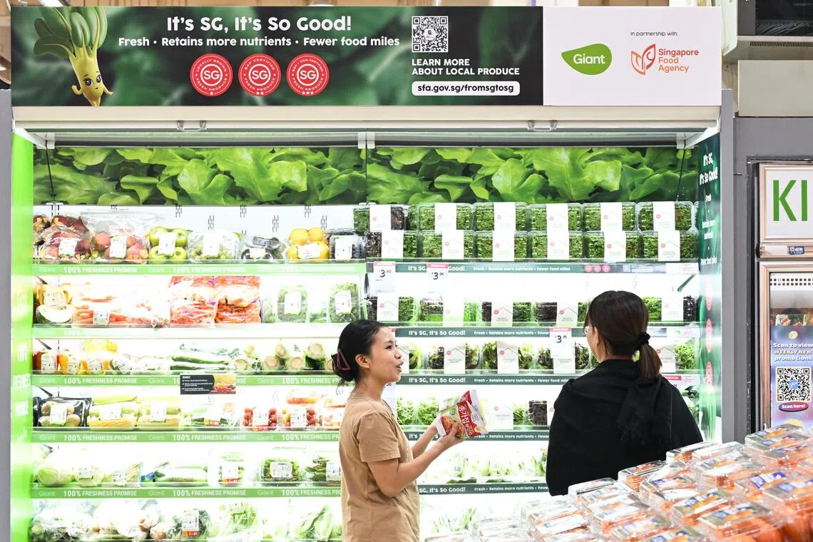 Singapore's food security strategy focuses on essential supplies, not every product