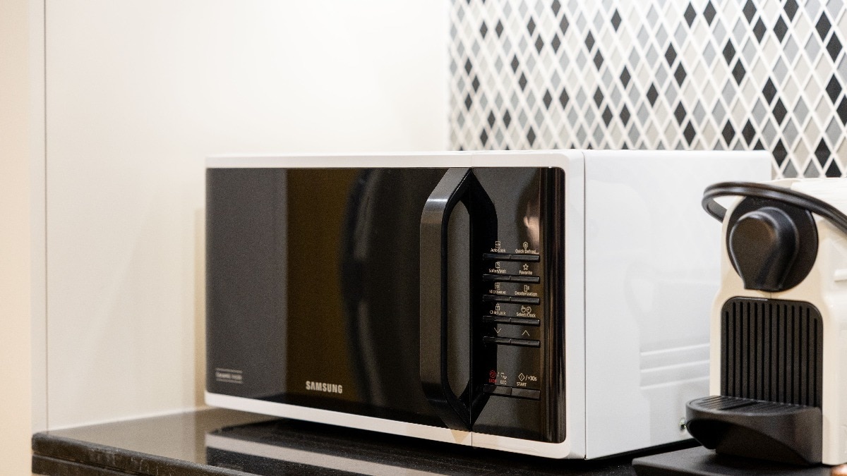 Why Microwave Oven Doors Have Those Distinctive Dotted Patterns