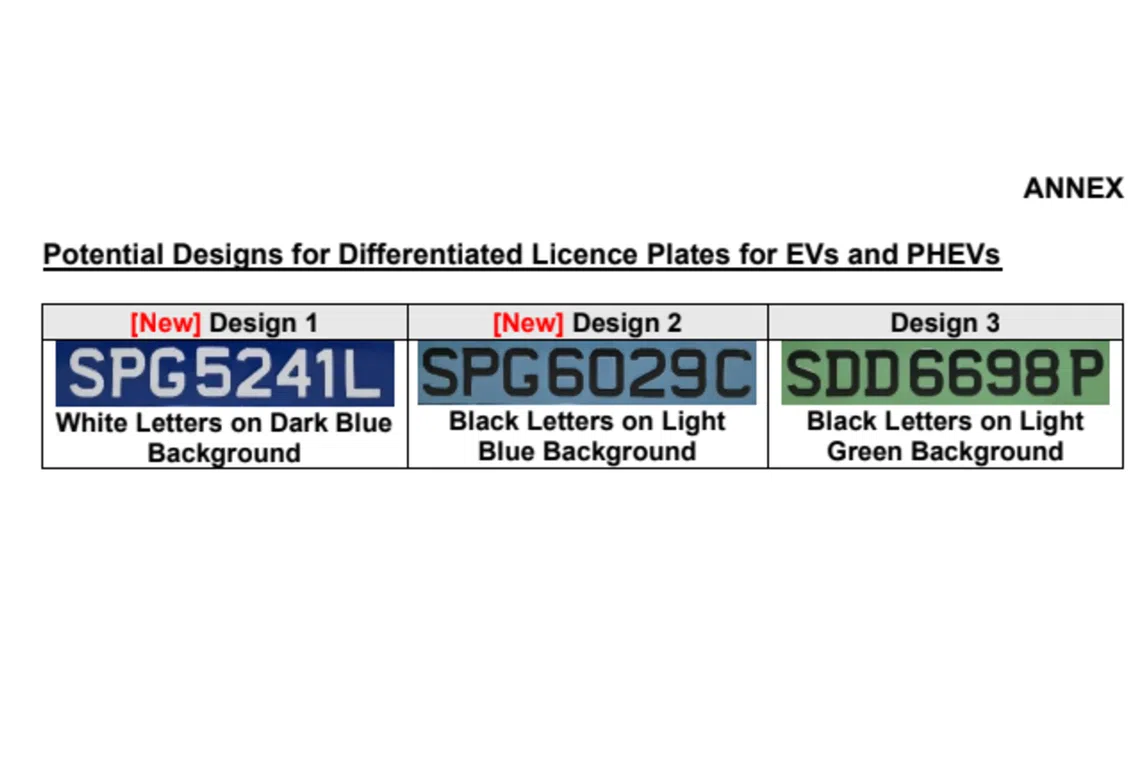 LTA, SCDF seek public input on new electric vehicle plate designs