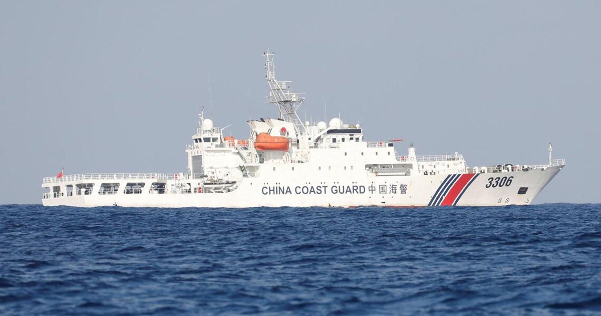 China coast guard shadows Philippine resupply mission at contested shoal
