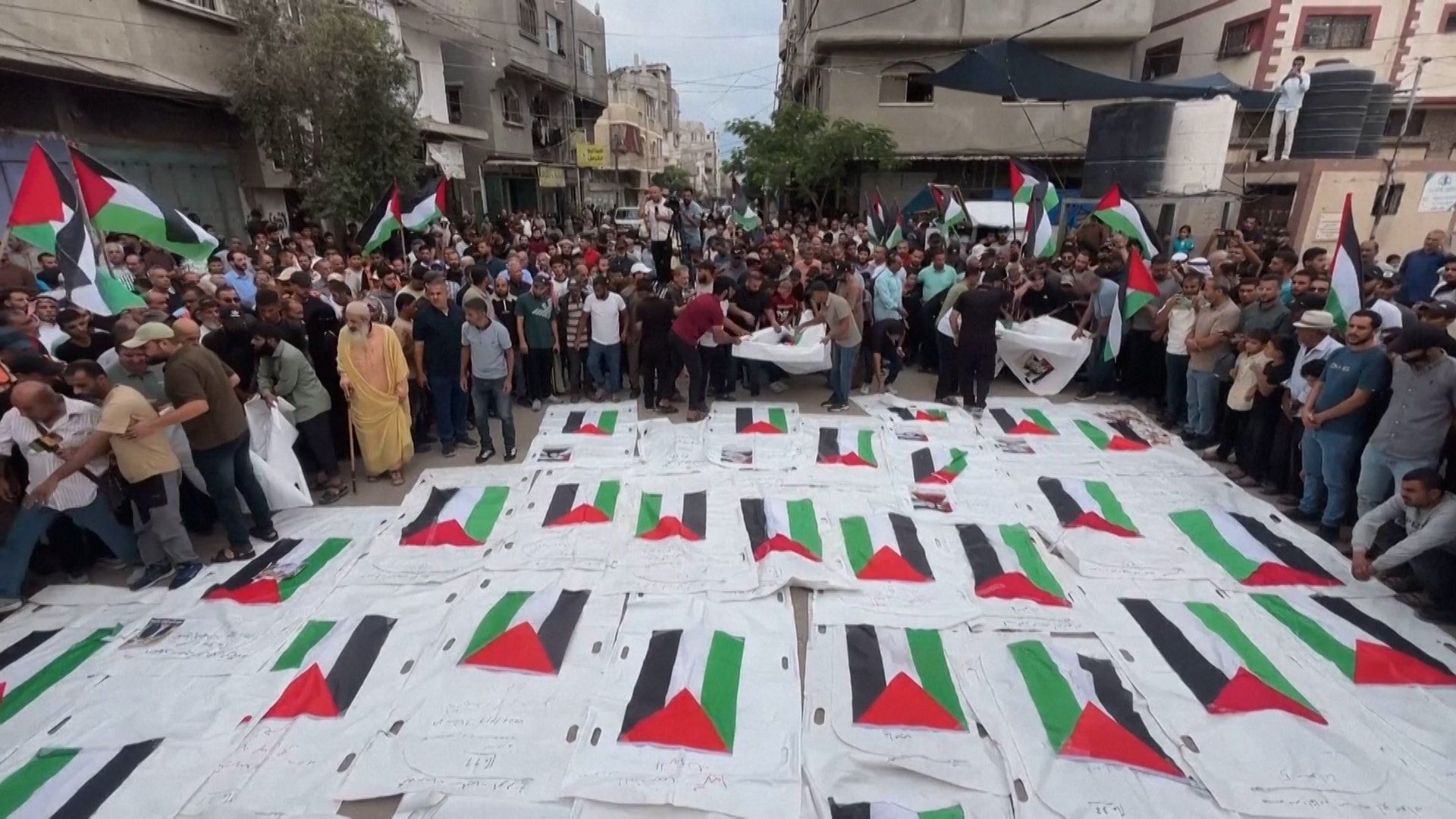 Gaza mourners lay to rest victims of 2023 Israeli military strike