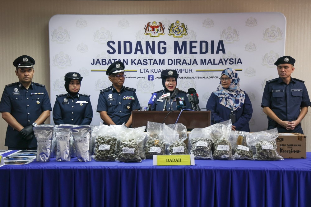 KLIA Customs seizes RM1 million in drugs hidden in shipments