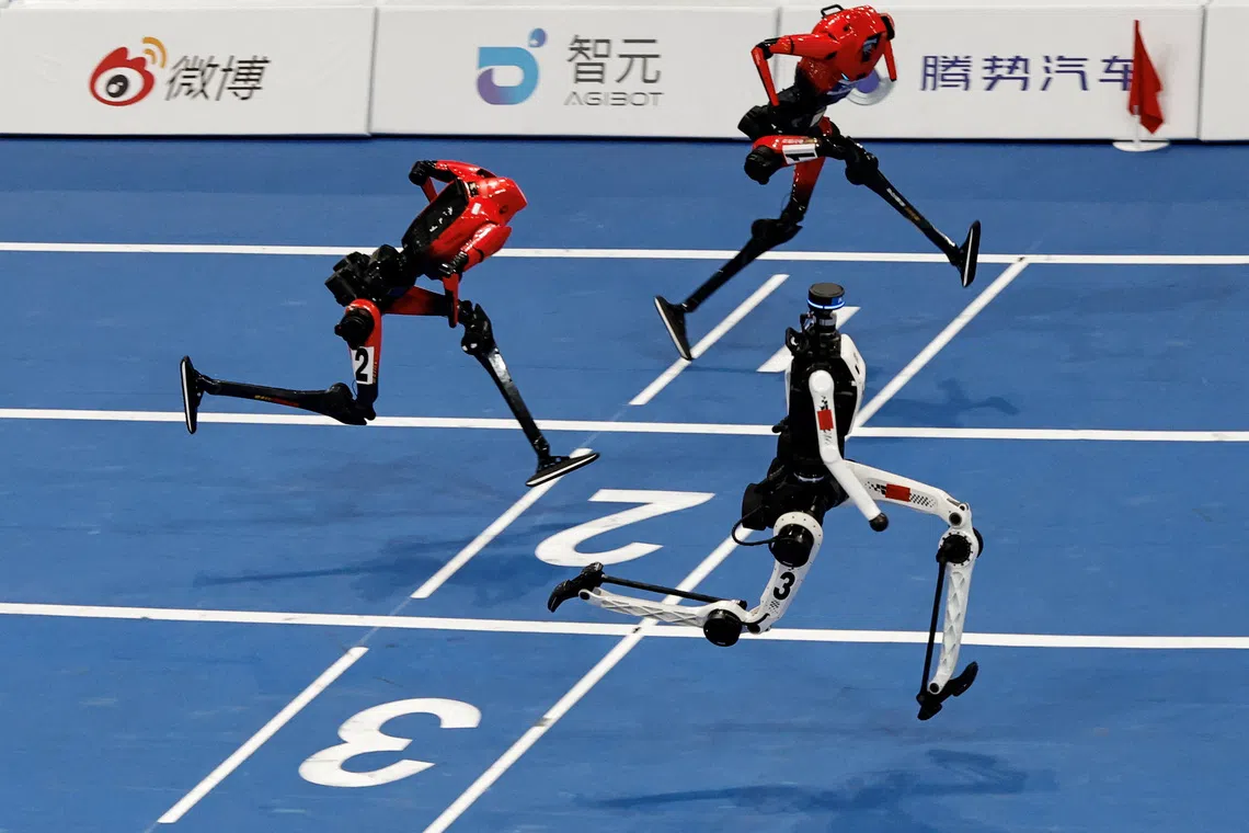 Chinese humanoid robot smashes 100m sprint record in Beijing