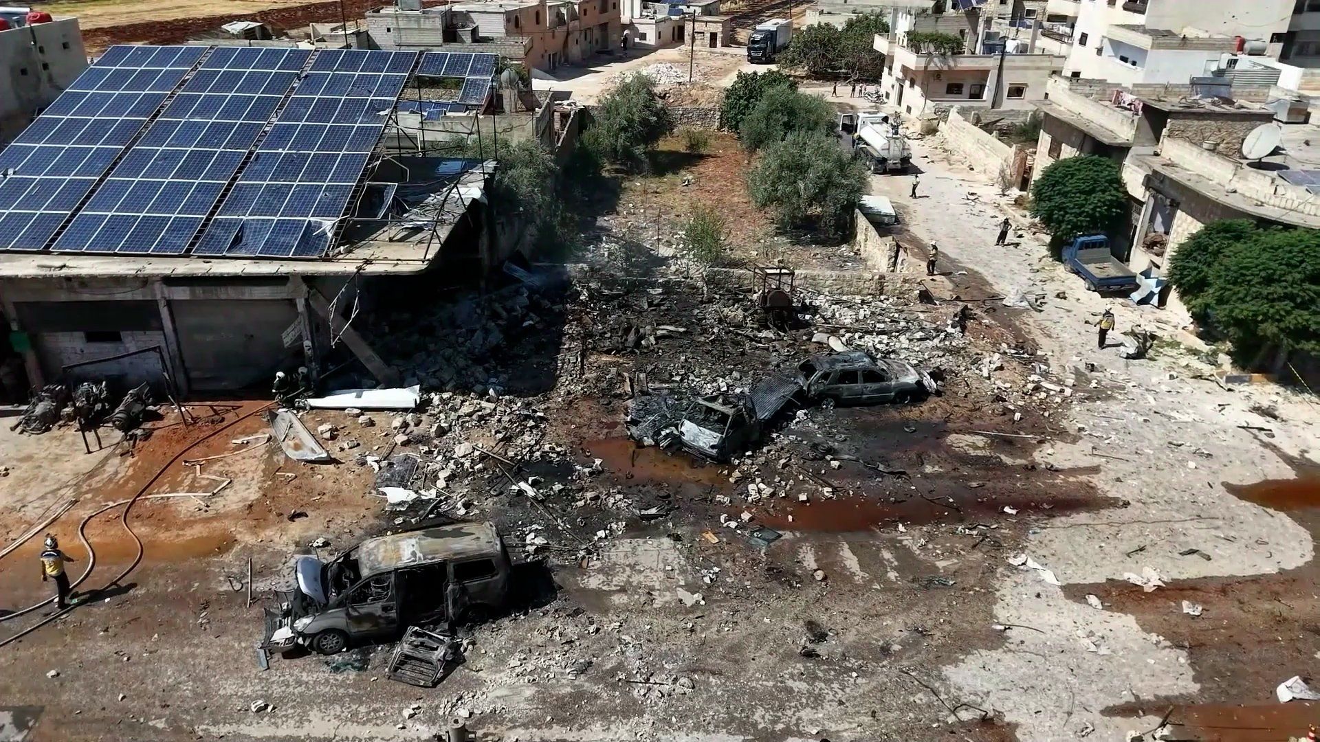 Munitions truck blast kills five in Syria's Idlib province