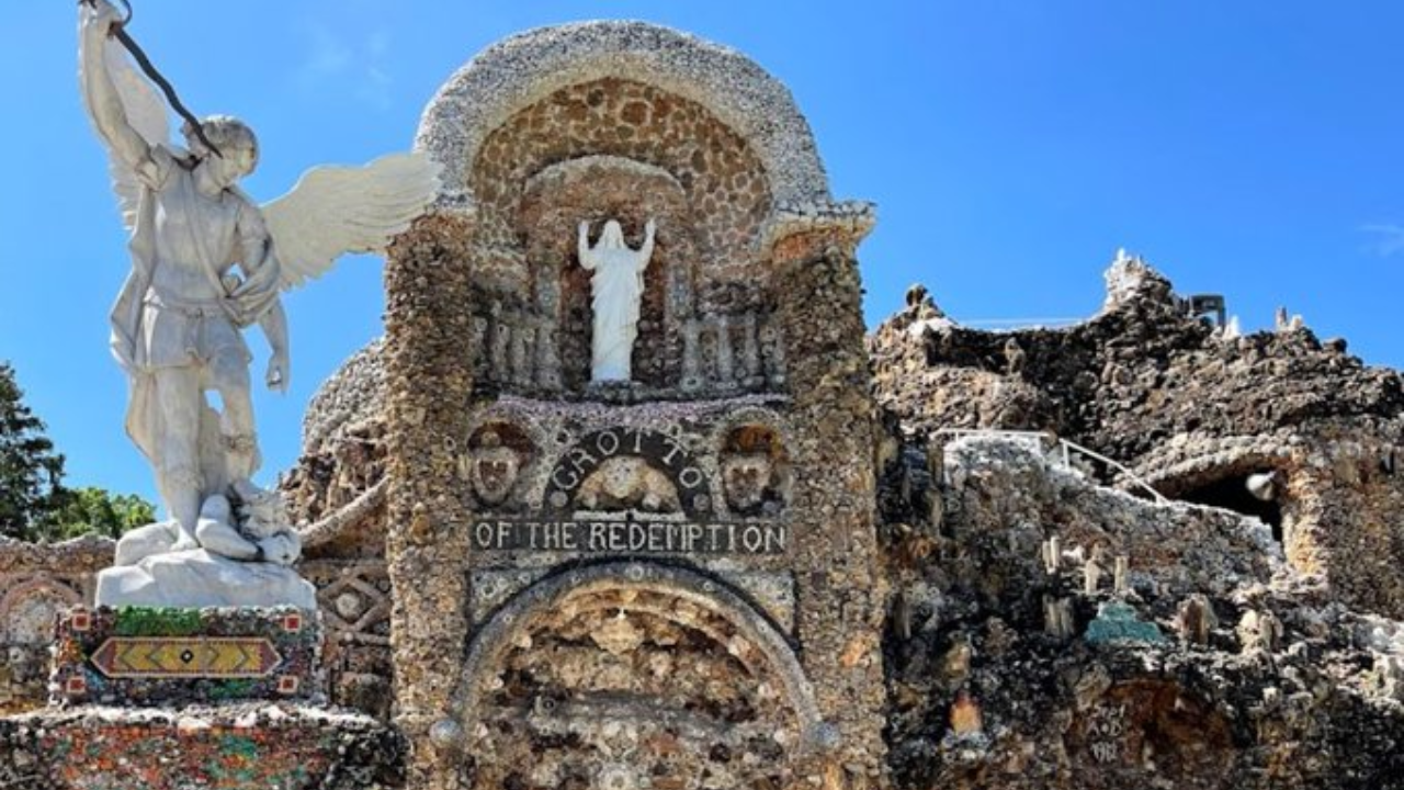 Iowa priest's 42-year labour of faith: building a geological marvel
