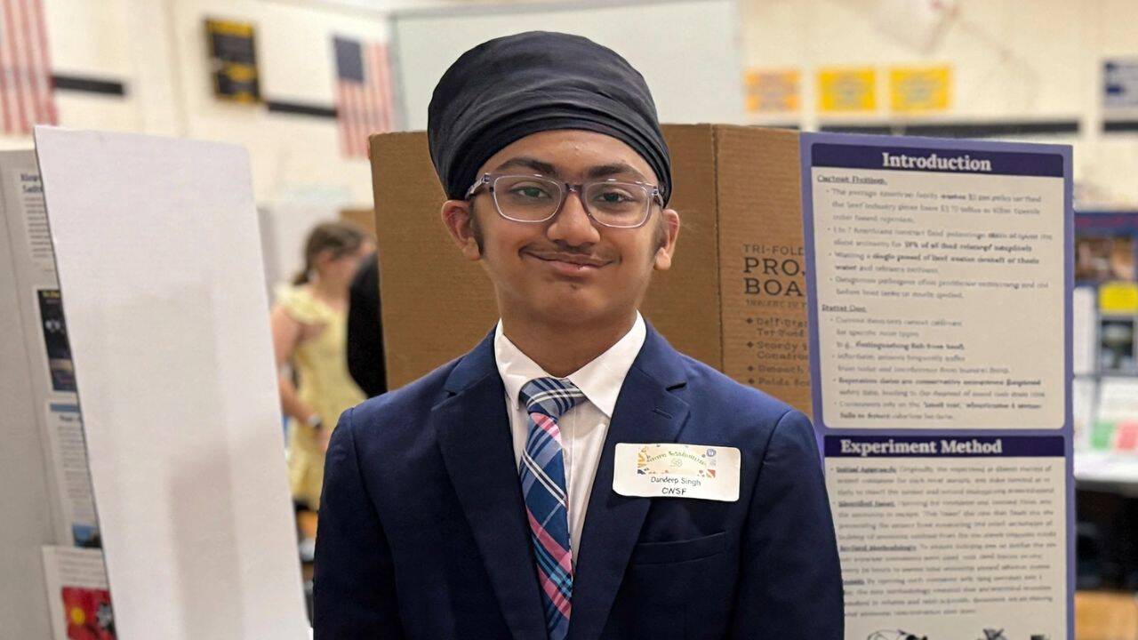 Teen innovator develops ammonia-sensing device to detect meat spoilage