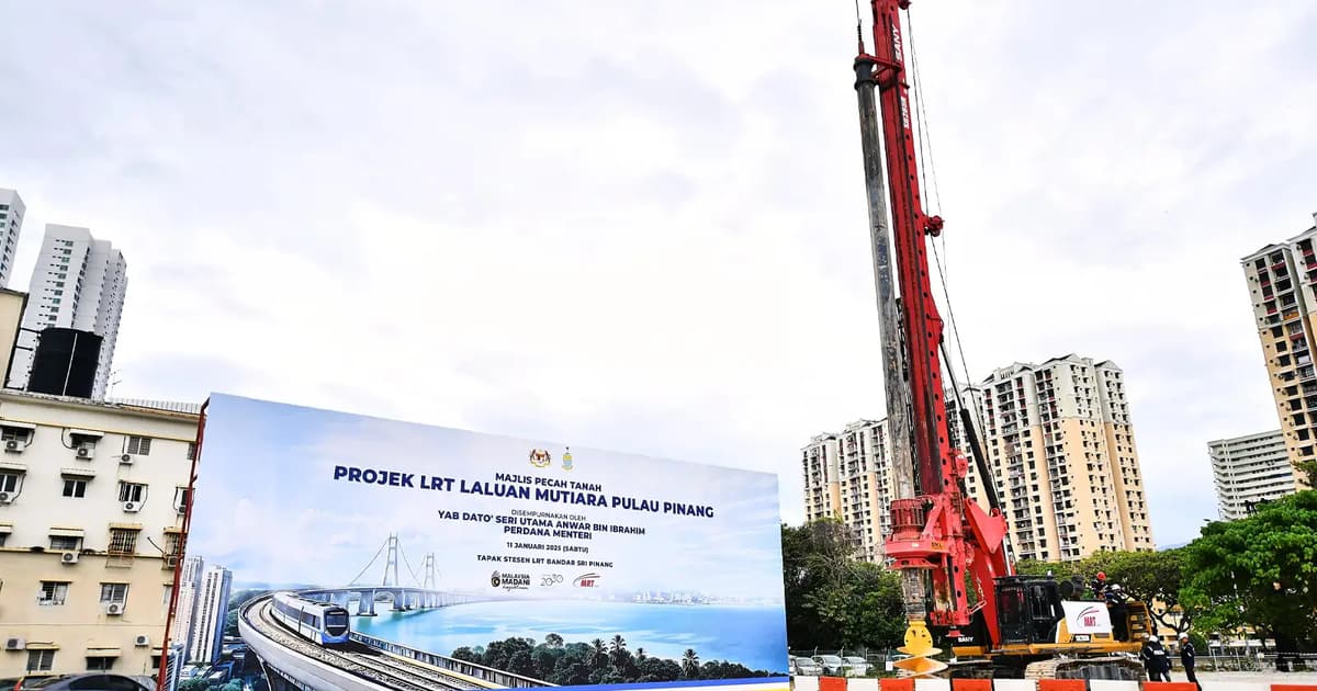Jalan Sultan Azlan Shah ditutup separa untuk kerja Mutiara LRT