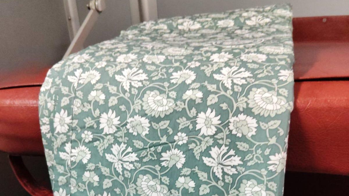 Indian Railways Upgrades Passenger Comfort with Premium Floral Bedding