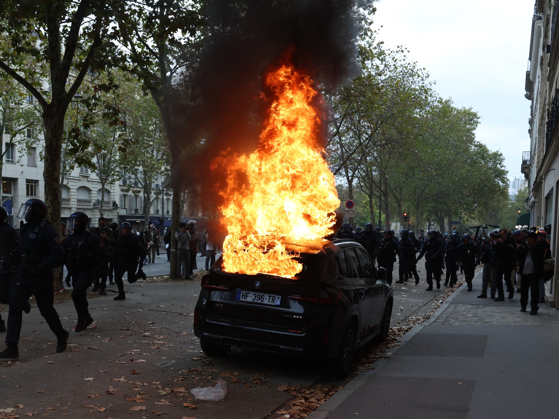 French mass protests over school conditions intensify pressure on Macron