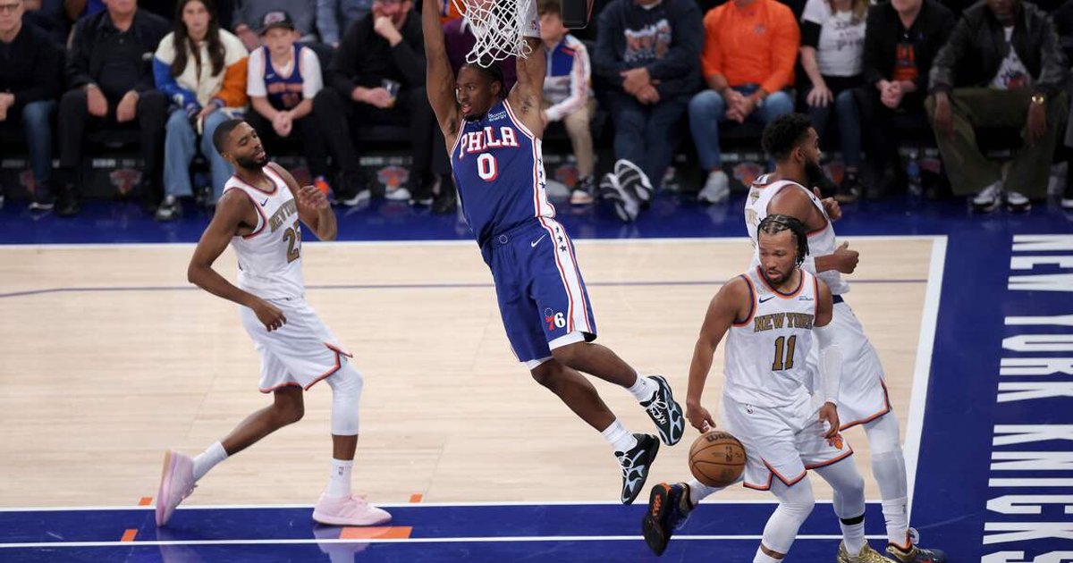 LeBron, 76ers edge Knicks in NBA season opener at MSG