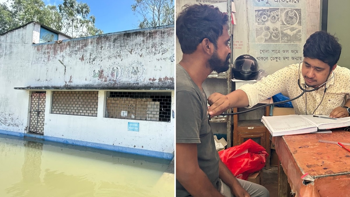 Bengal doctors treat patients amid snakes as flood waters engulf hospital