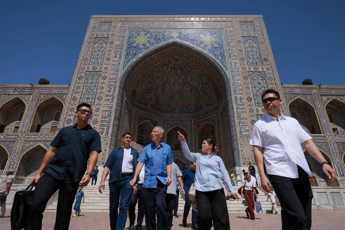 Lee explores business prospects during historic Samarkand visit