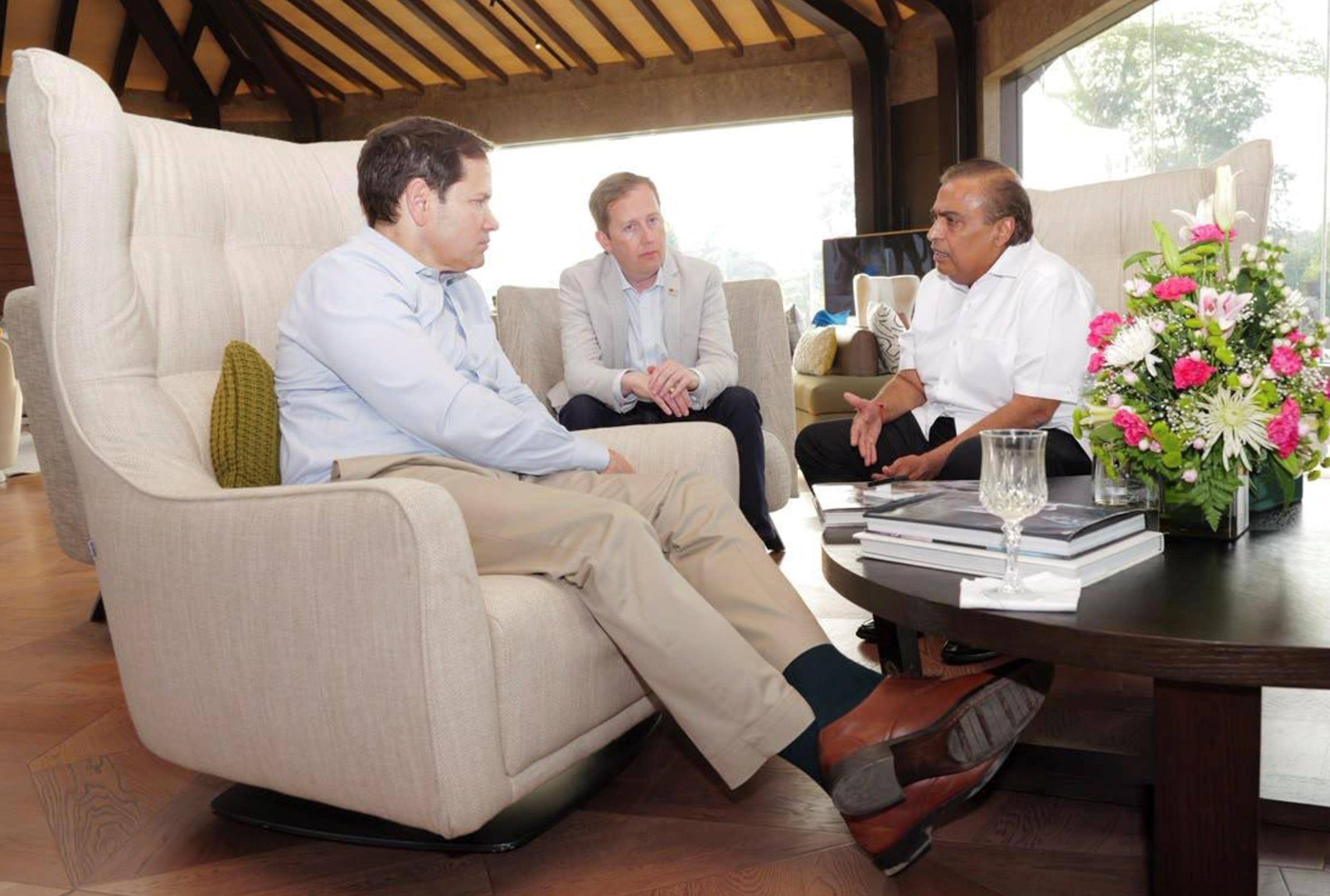 US State Secretary Rubio visits Ambani's Jamnagar refinery for energy talks