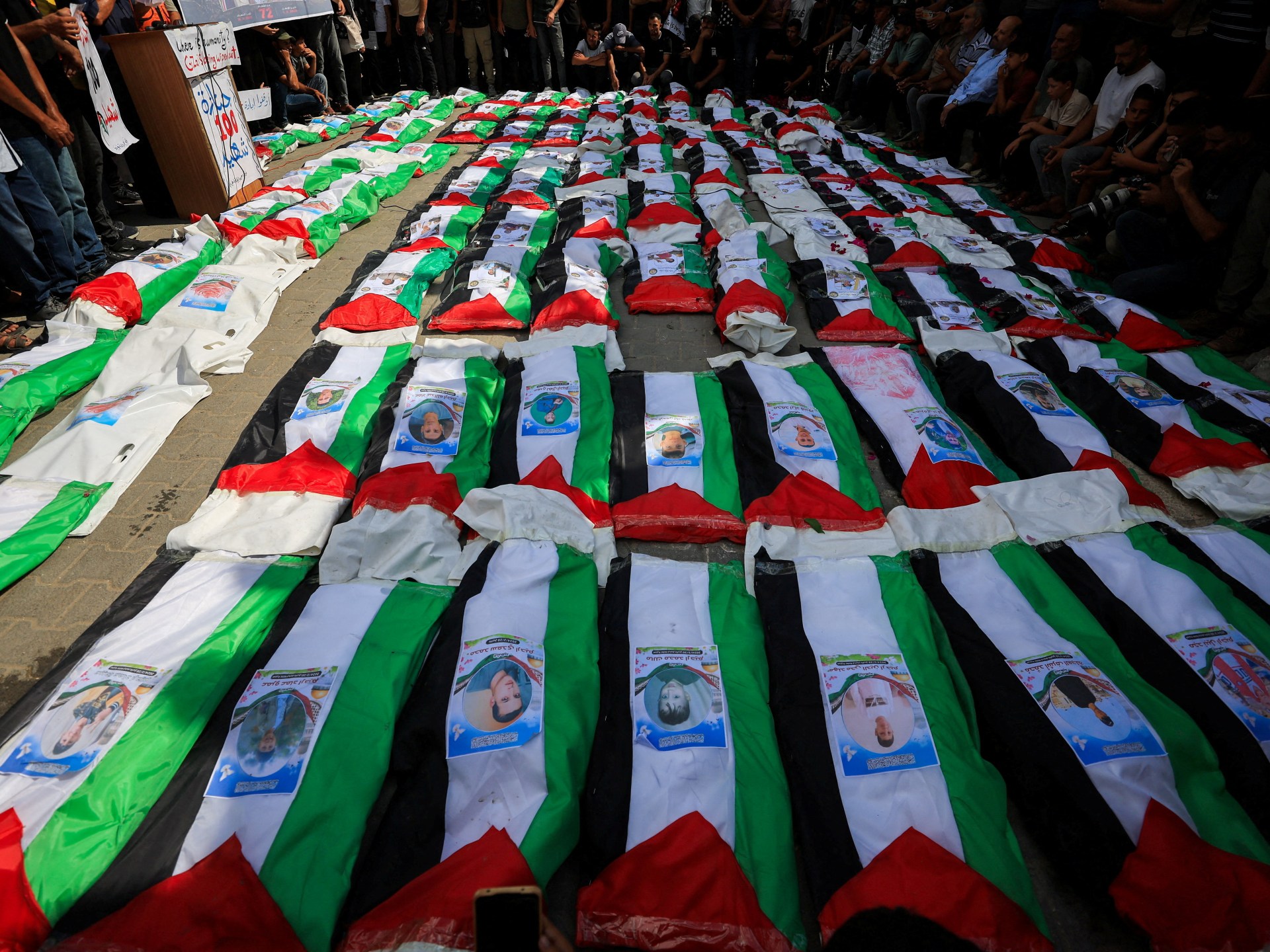 Gaza marks mass funeral for 100 recovered from Zeitoun rubble