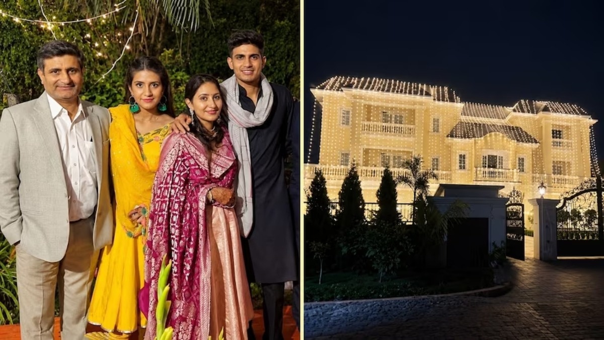 Cricket Star Subhman Gill's Chandigarh Mansion Showcases Grand Architecture