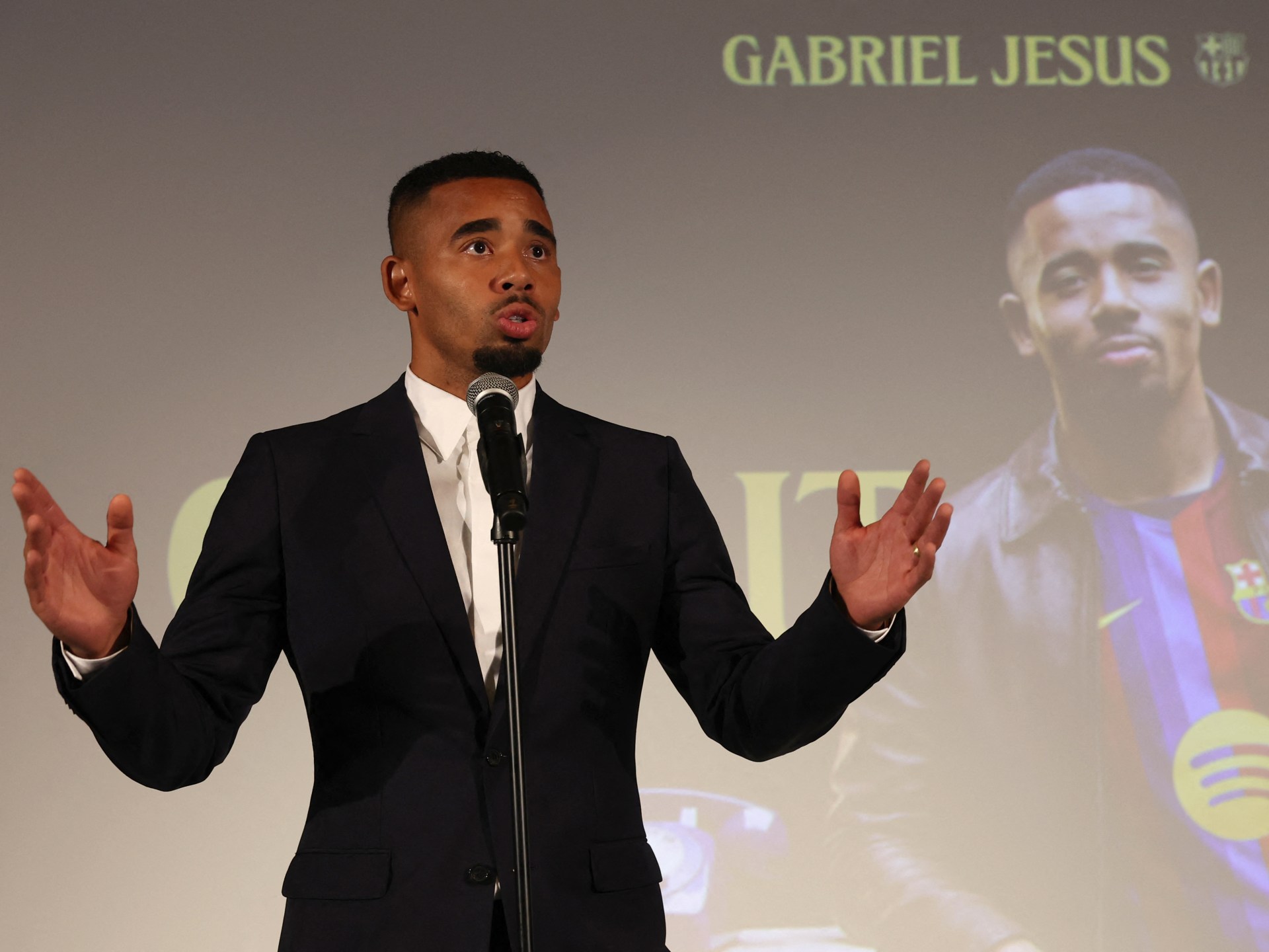 Barcelona secure Gabriel Jesus from Arsenal in deadline-day transfer deal
