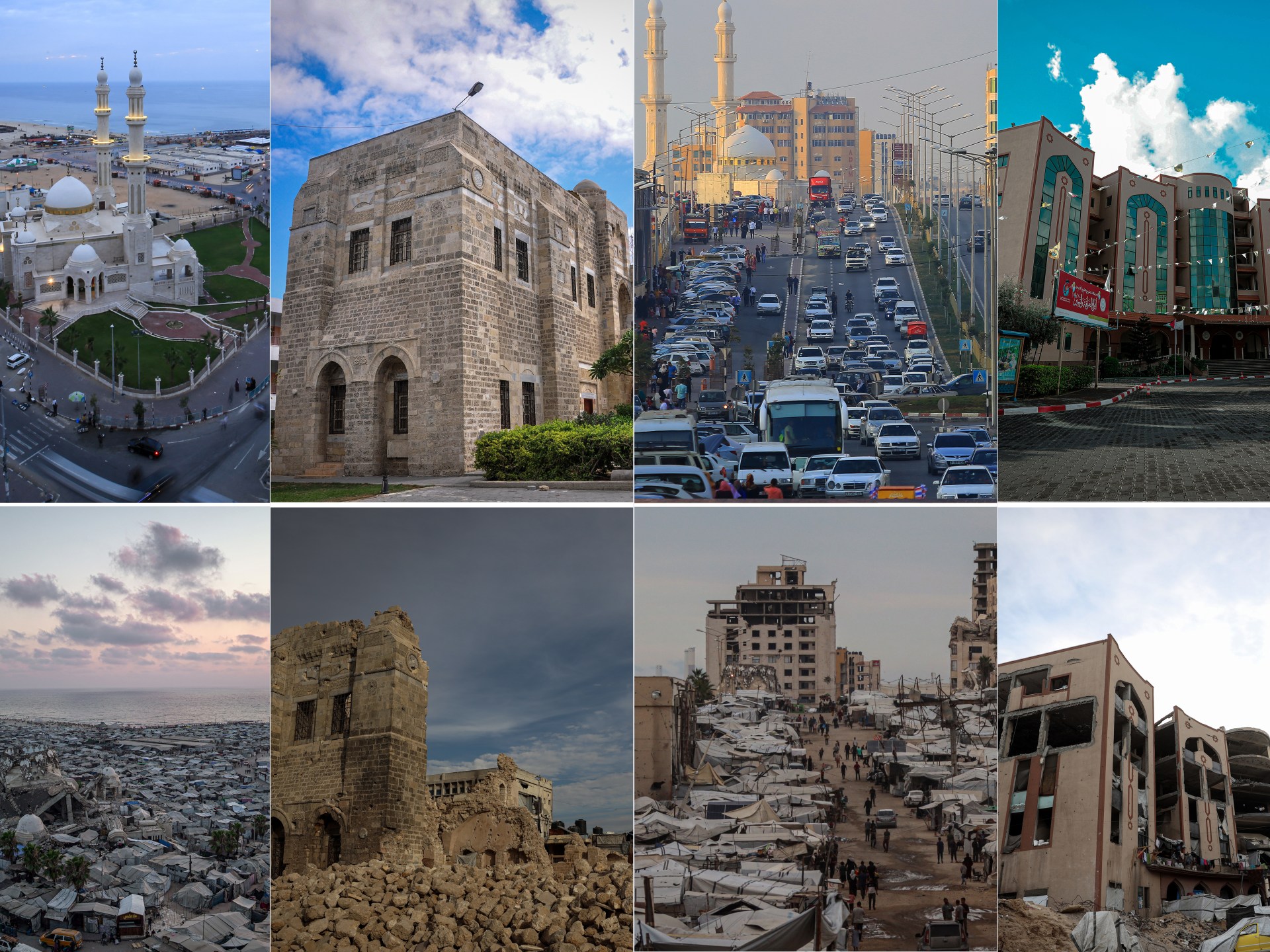 Three years of conflict leaves Gaza's urban landscape dramatically altered
