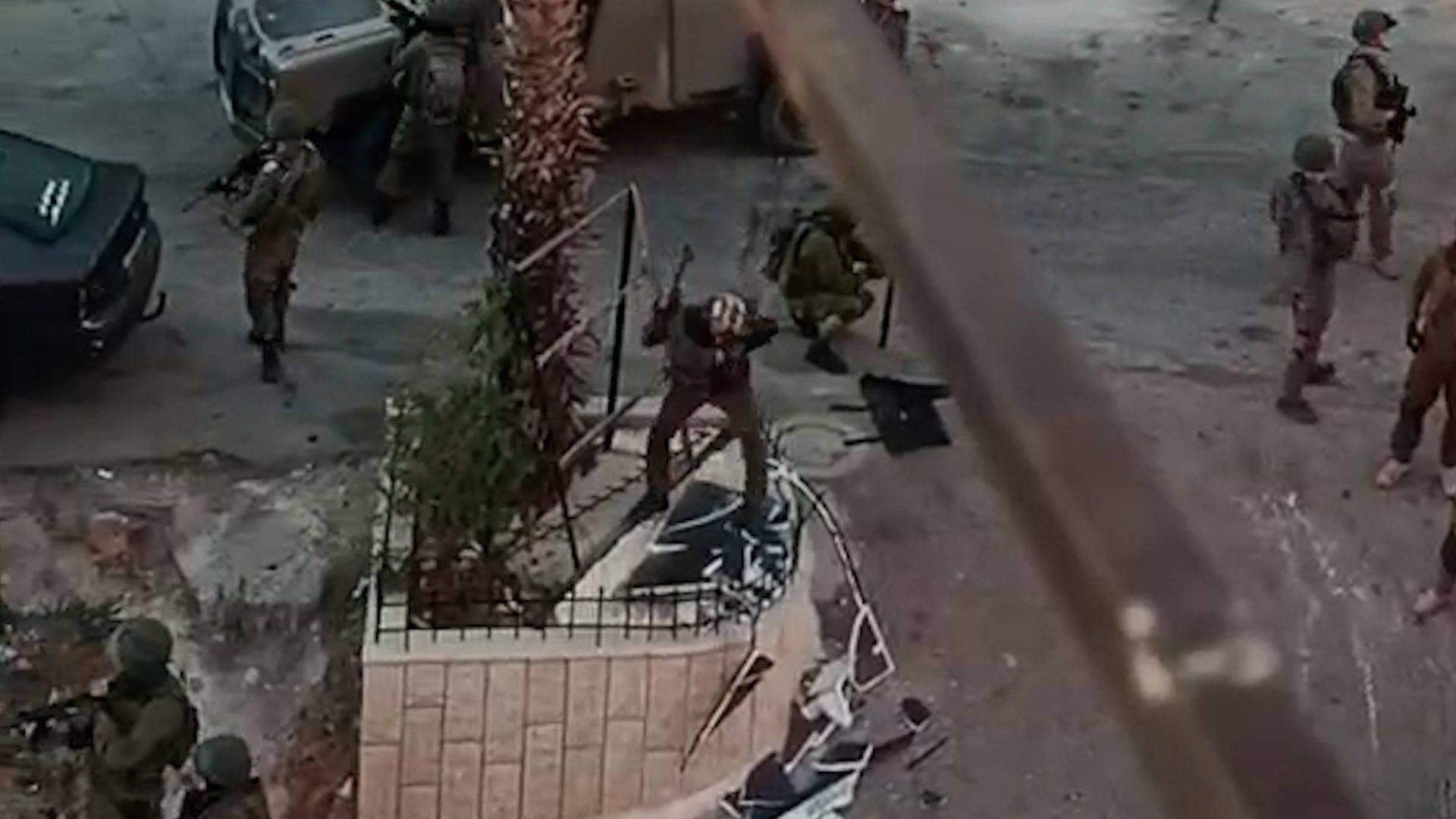 Israeli troops destroy Palestinian memorial during West Bank operations