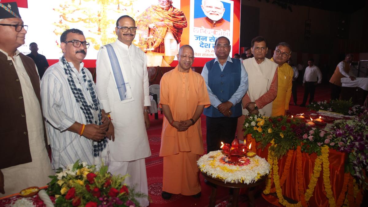 Singh, Adityanath Launch Service Initiative on Modi's 76th Birthday