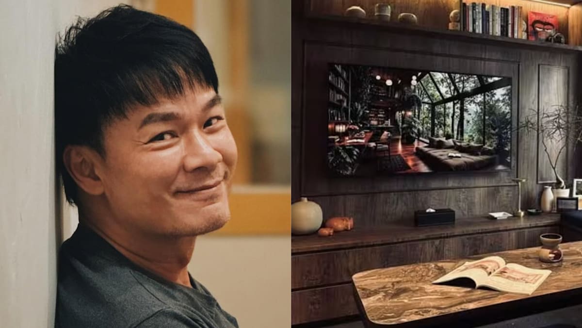 Actor Thomas Ong celebrates moving into new HDB flat