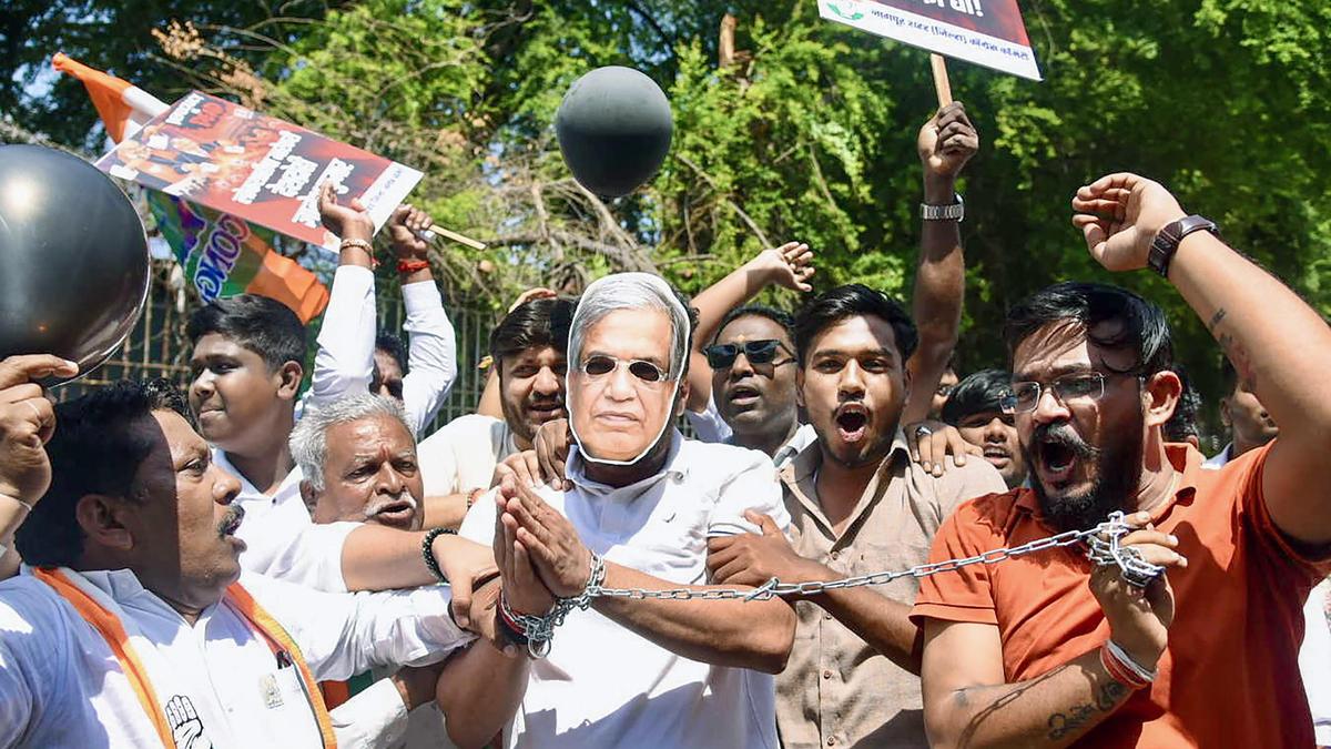 Congress stages Maharashtra protests demanding IAS officer's removal