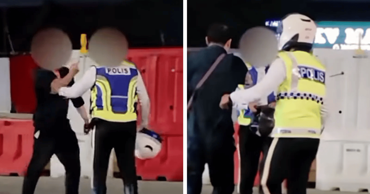 Four men arrested for obstructing police in Johor roadside incident