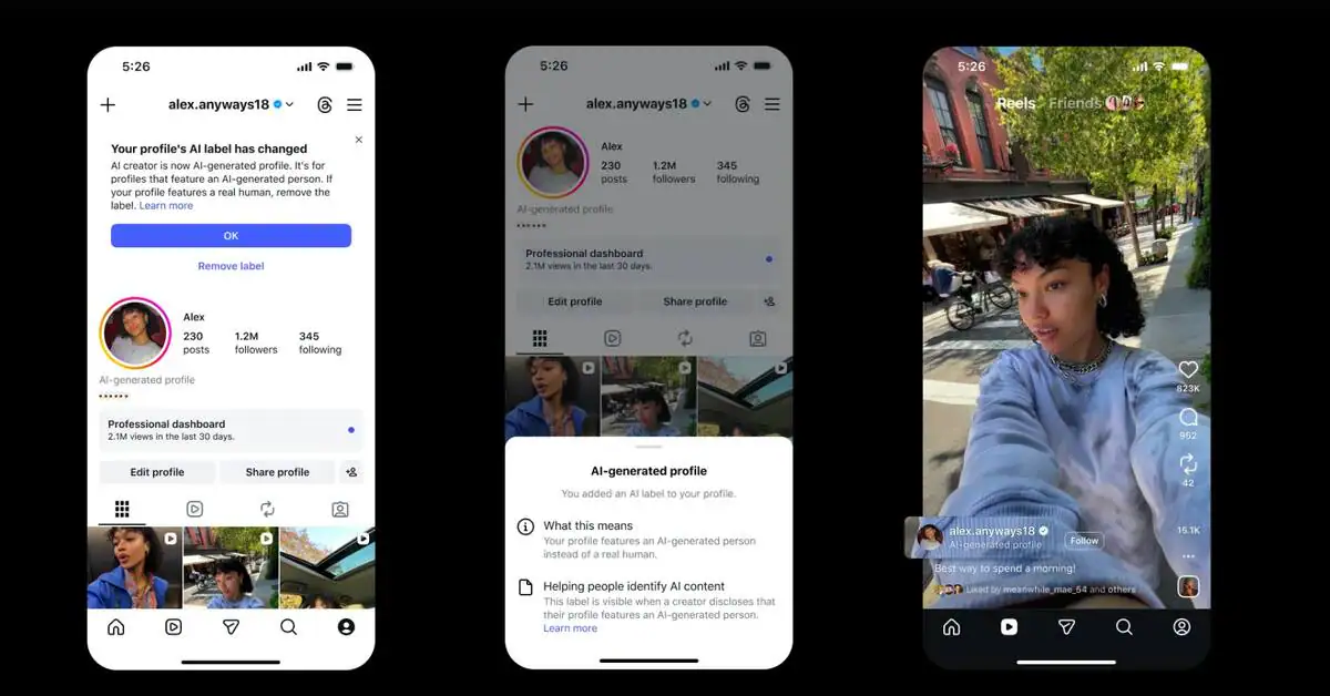 Instagram cracks down on undisclosed AI-generated profiles