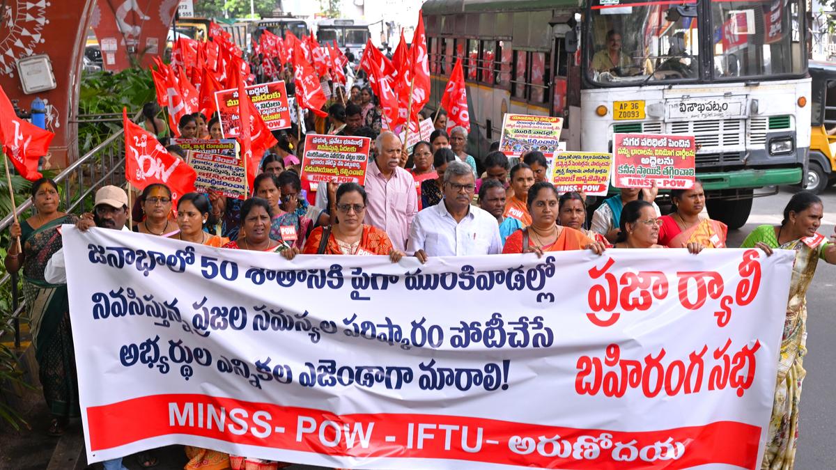 Activists push Greater Visakhapatnam Municipal Corporation to prioritize slum welfare
