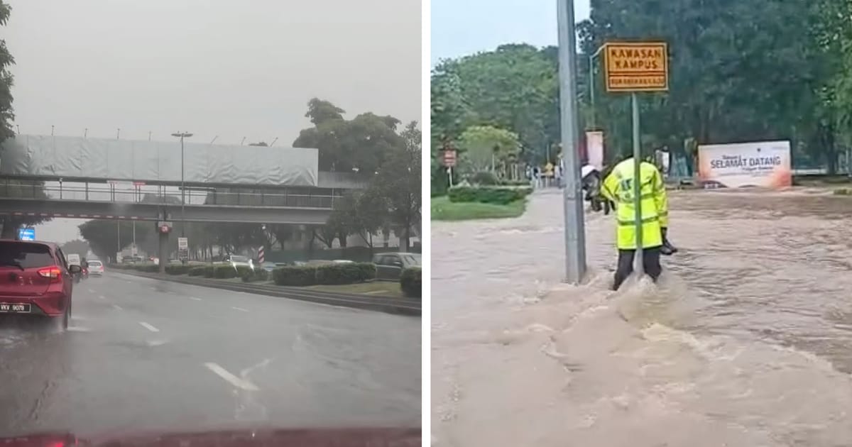 Banjir kilat melanda Lembah Klang selepas hujan lebat petang