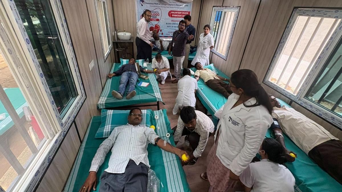 Blood donation drive organized in Raichur district