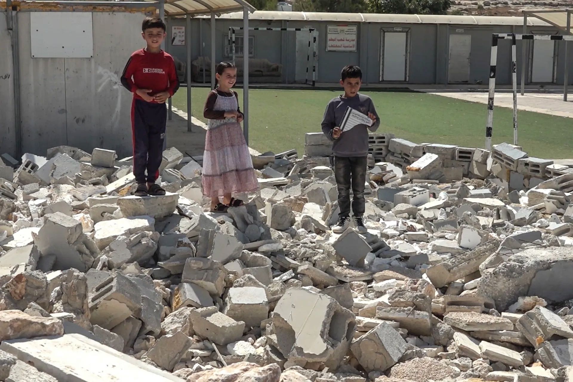 West Bank students begin school year amid Israeli demolition threats