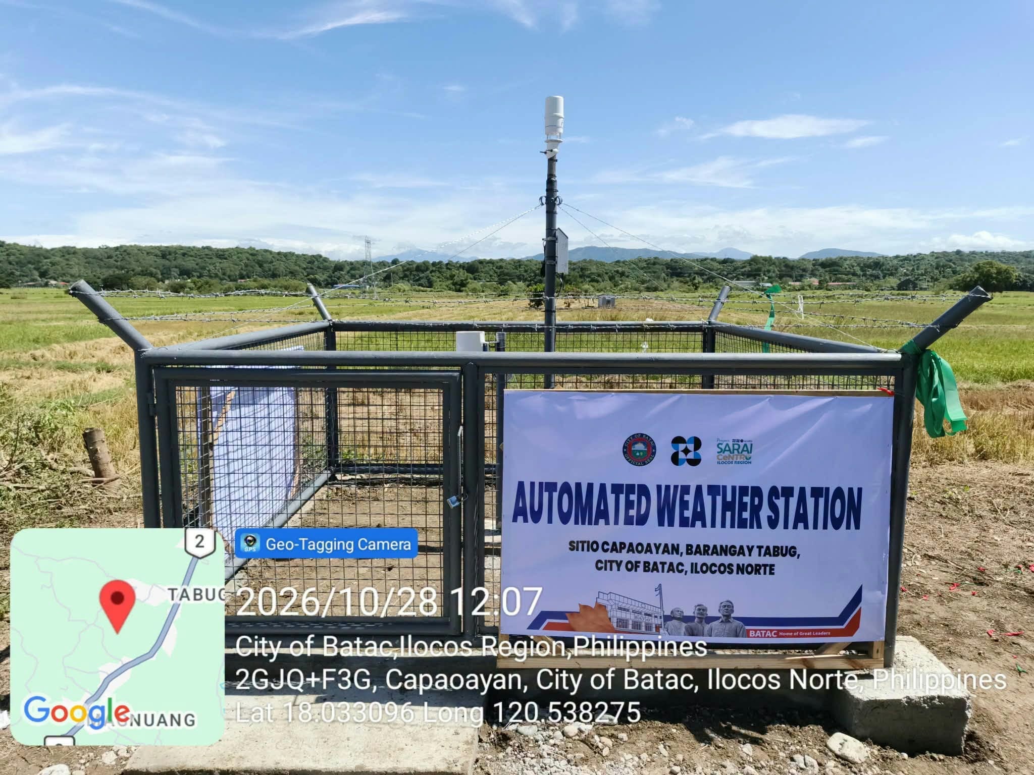 Batac launches Ilocos Norte's first automated weather monitoring station