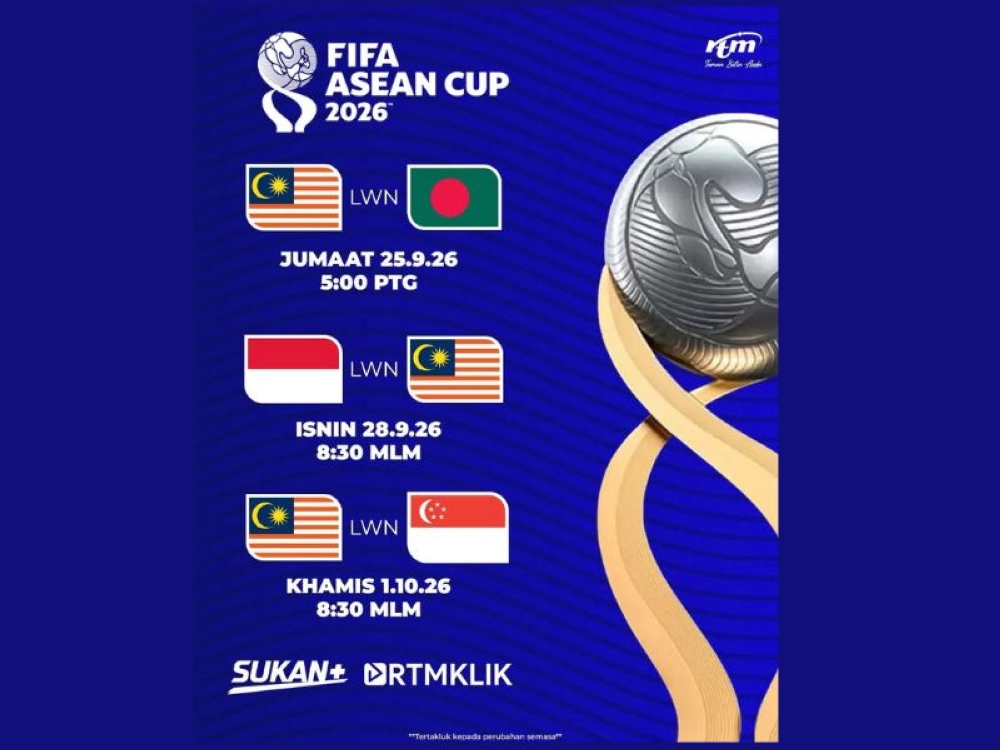 RTM Siarkan Lima Perlawanan Piala AFF FIFA Secara Langsung