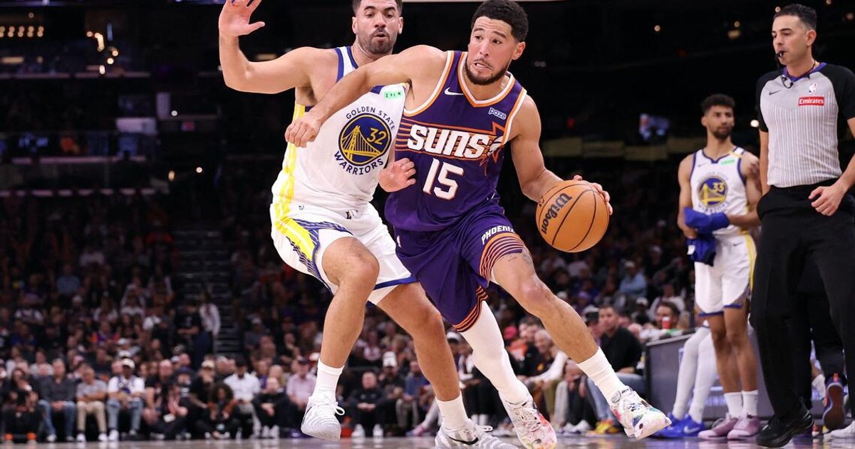 Booker leads Suns past Warriors in season's worst start for Golden State