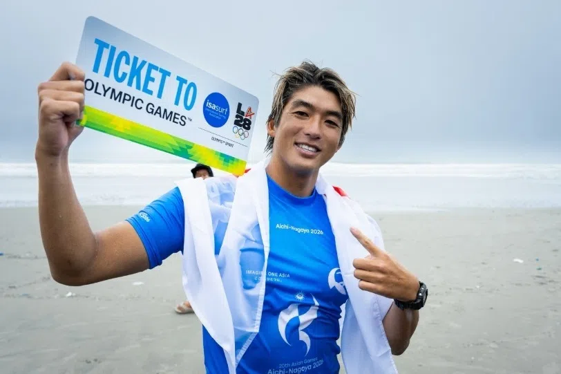 Japanese surfers secure 2028 Olympic berths via Asian Games success