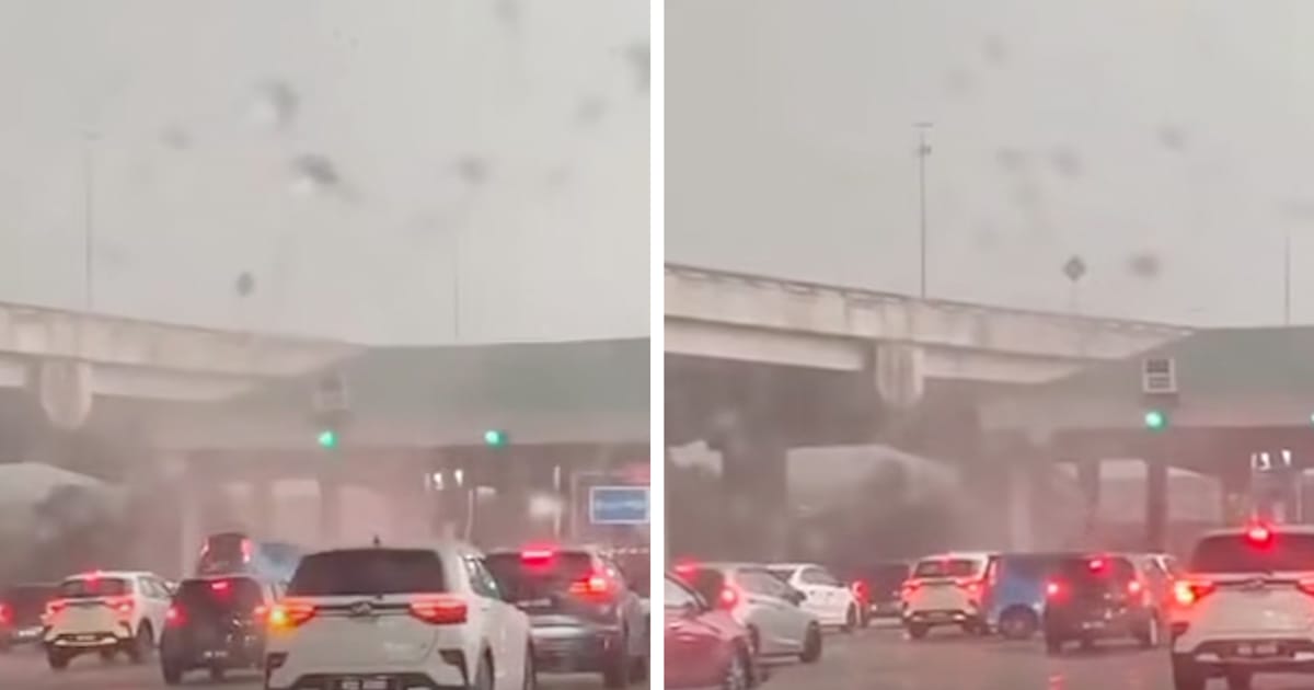 Active thunderstorms behind waterspout that struck Damansara
