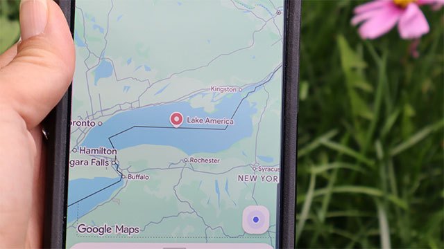 Google Maps error renames Ontario Lake to 'Lake America'